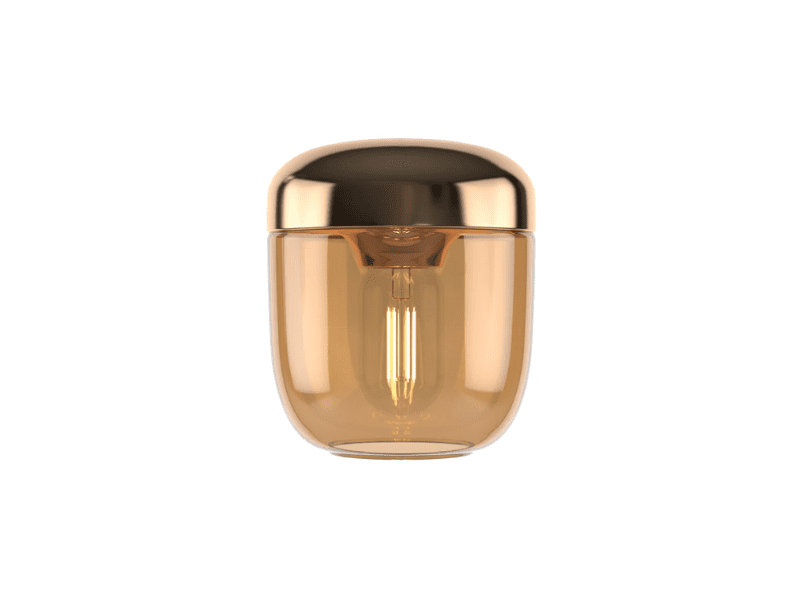 Abat-jour "Acorn" - Amber Brass