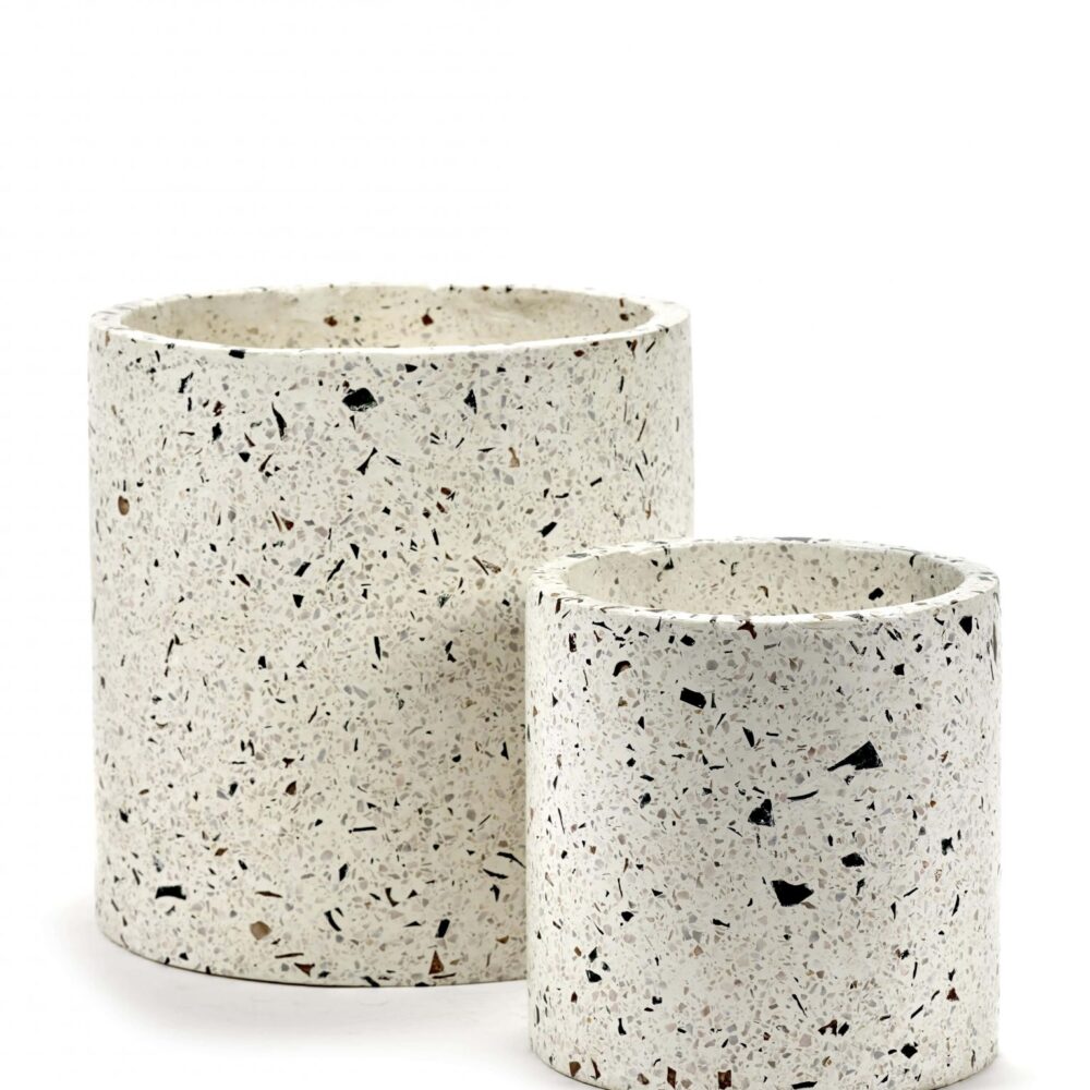 Cache pot "Terrazzo" - White