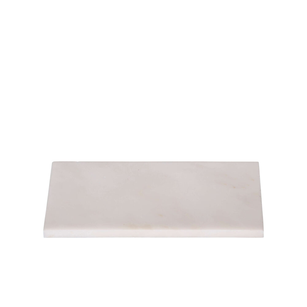 Planche rectangulaire en marbre blanc