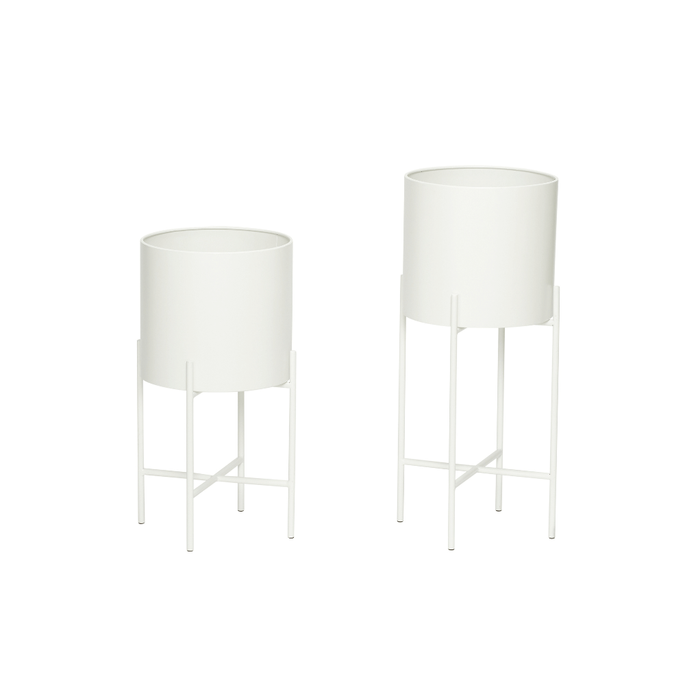 Set de 2 caches-pots "Airy" - White