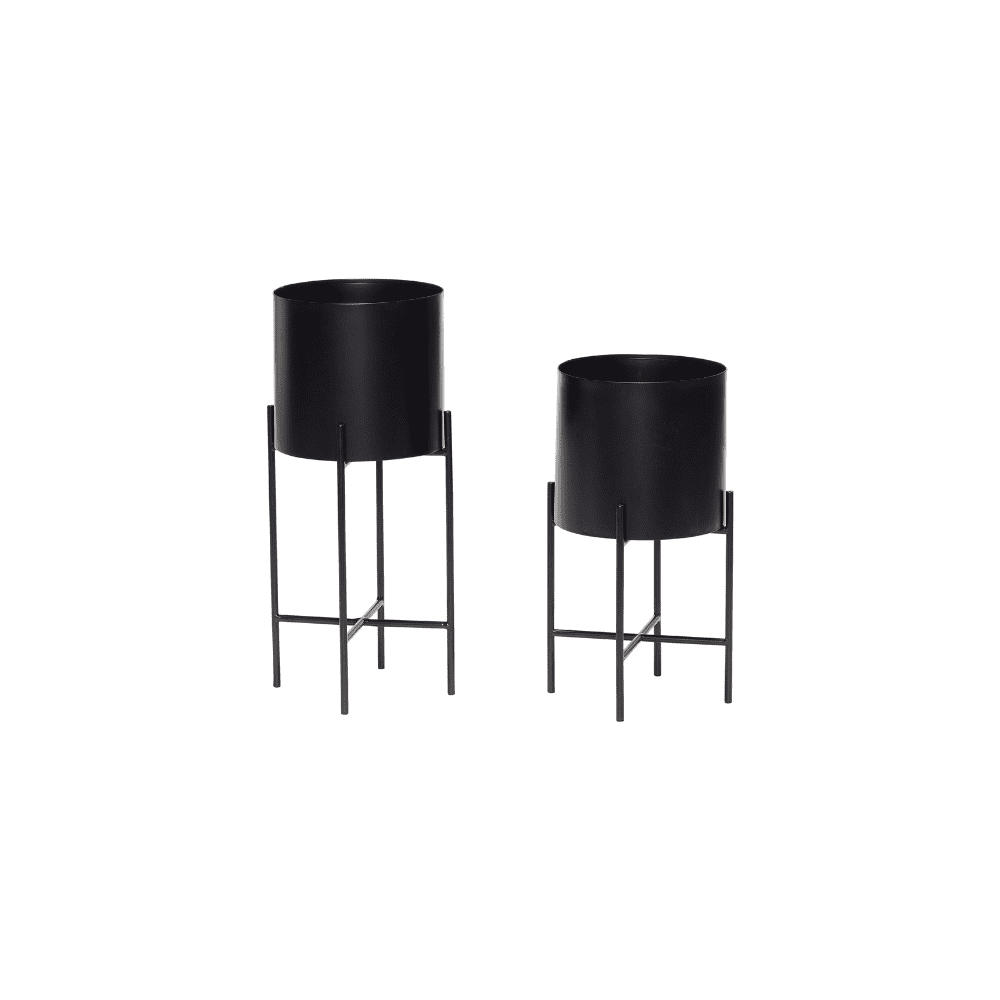 Set de 2 caches-pot "Airy"- Black