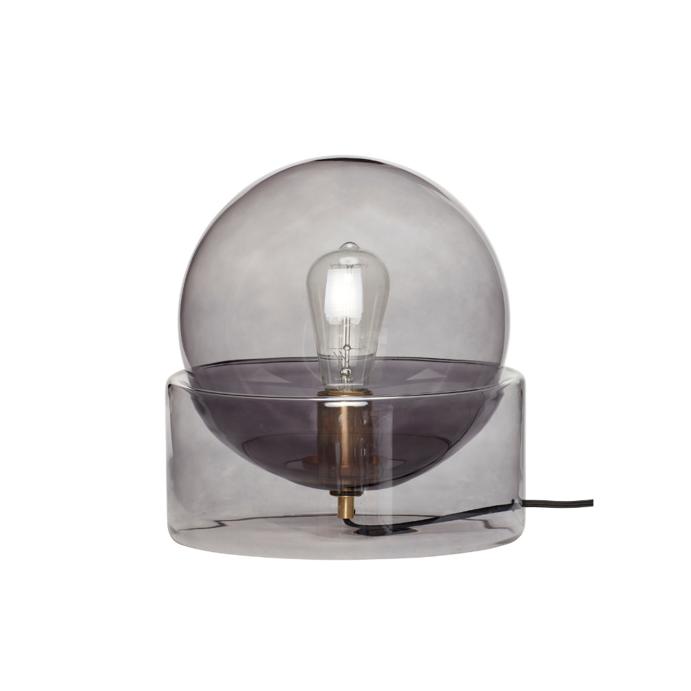Lampe de table - Verre fumé