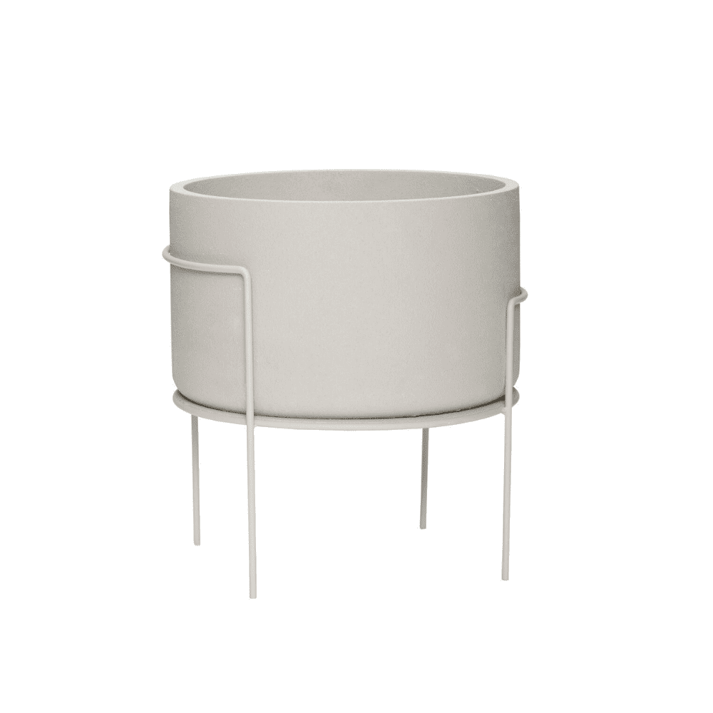 Cache-pot métal & plâtre