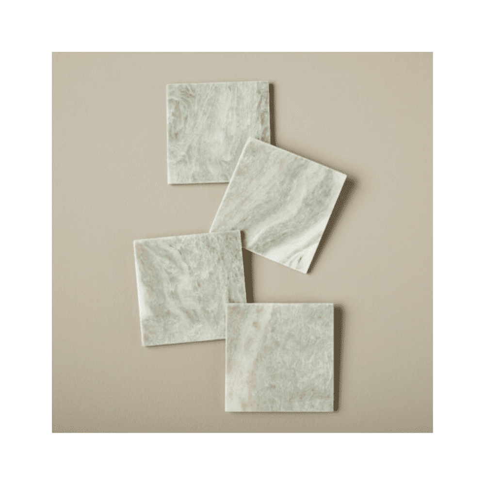 Set de 4 sous-verres carrés "Lady Onyx"