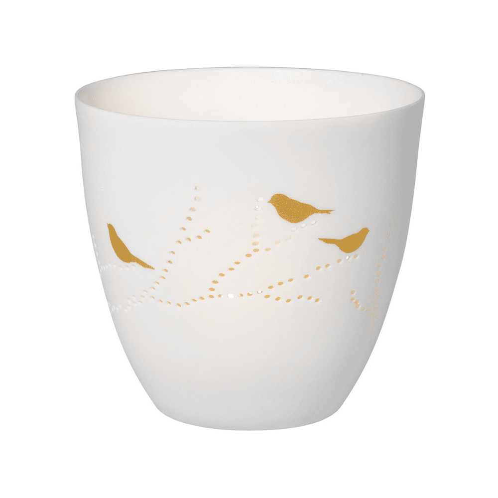 Photophore Poésie "Birds Gold" - Large