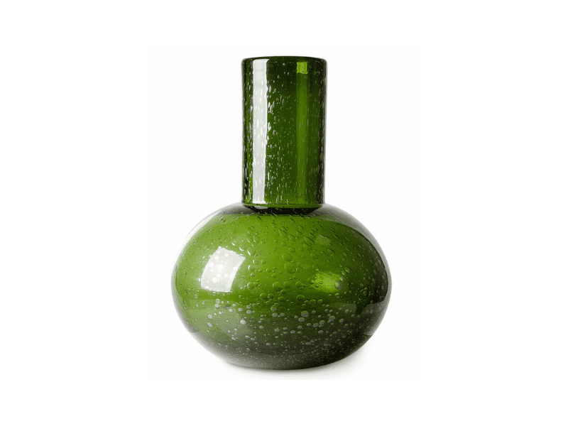 Vase en verre soufflé - Vert - Medium