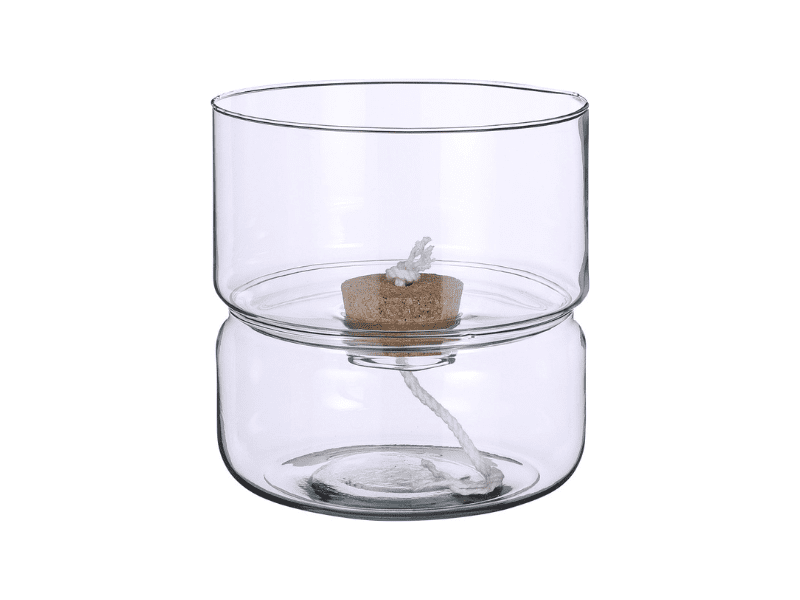 Cache-pot "Auto-arrosage" en verre