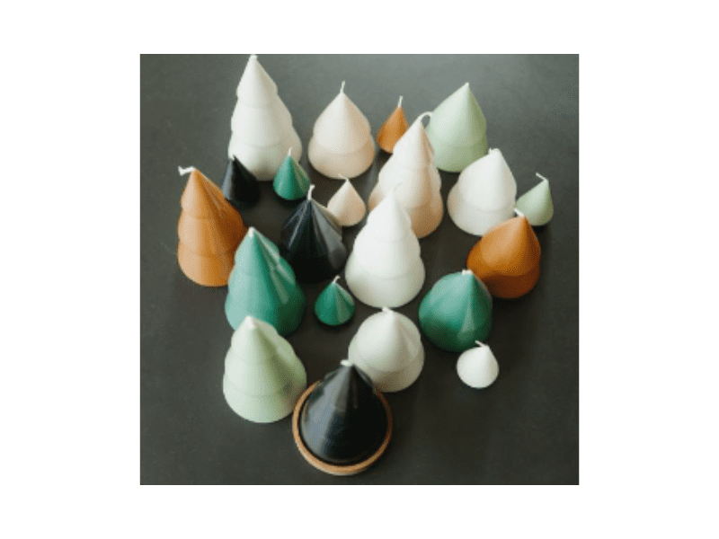 Set de 2 bougies Sapin de Noël - Medium