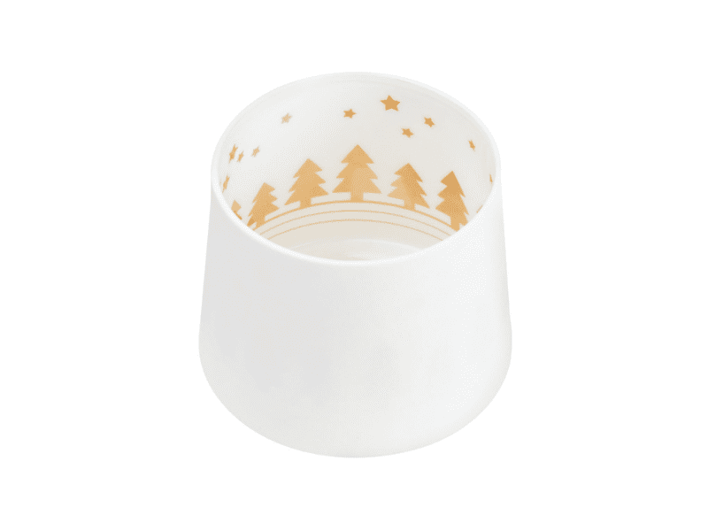 Photophore "Forêt de sapins sous les étoiles"