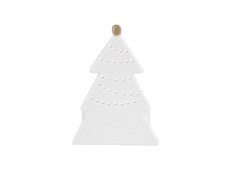 Photophore "Sapin" en porcelaine