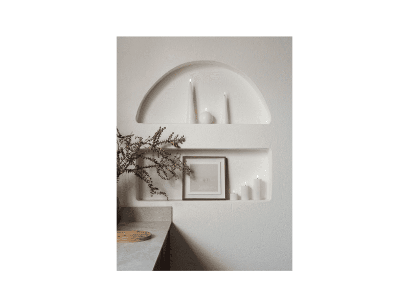 Bougie "Cône" LED - Blanc