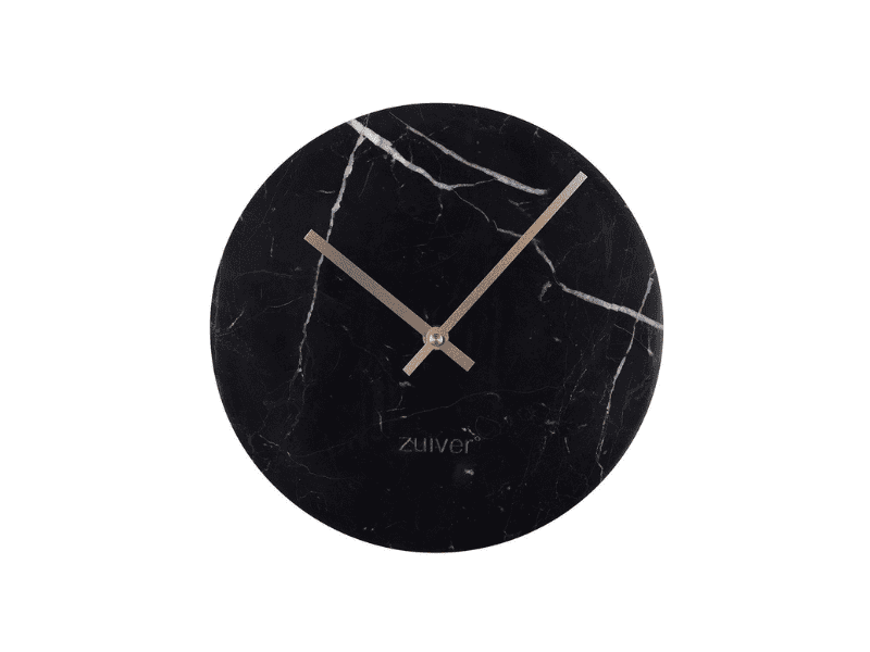 Horloge en marbre noir