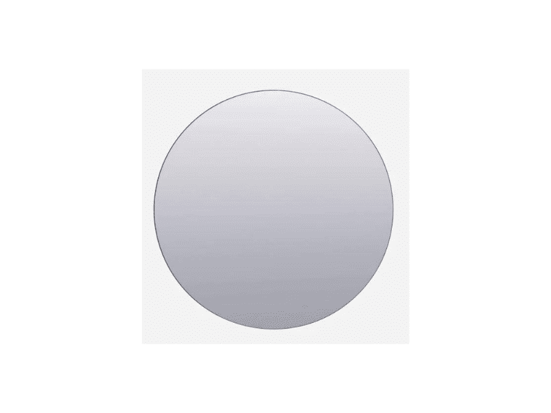 Miroir "Walls Grey" - rond - 80 cm
