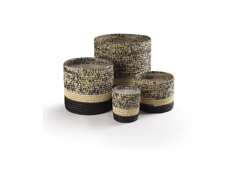 Bougies Raphia "Mogador" - Fleur d'oranger