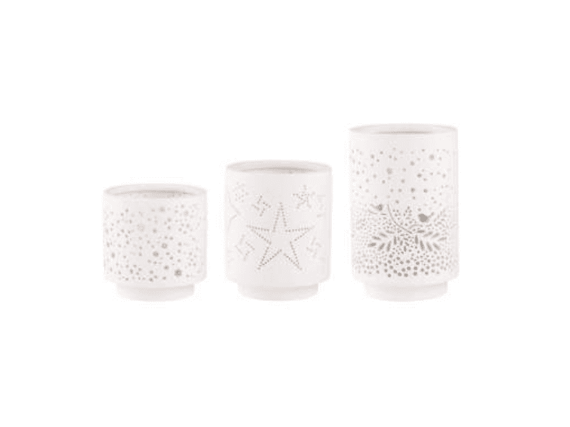 Set de 3 bougeoirs "Hiver"