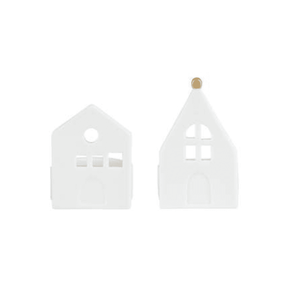 Set de 2 photophores "Houses"