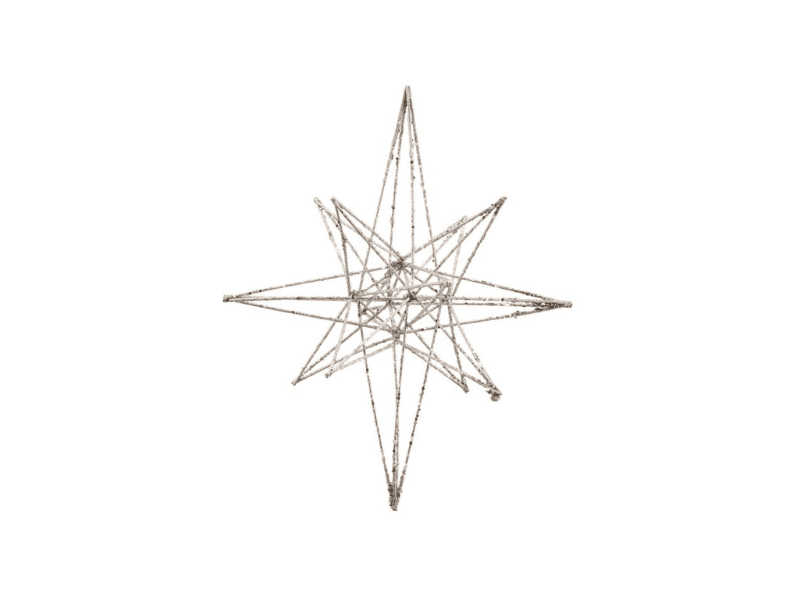 Ornement à suspendre "Star" - Champagne - Small