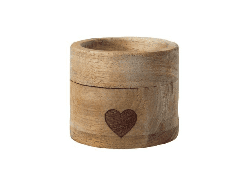 Coquetier avec sa cuillère en porcelaine