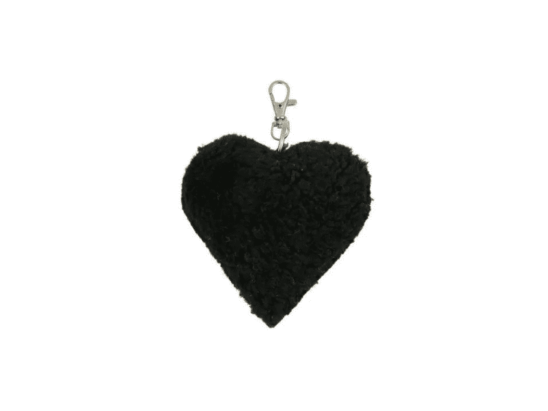 Porte-clés "Coeur" Mouton noir