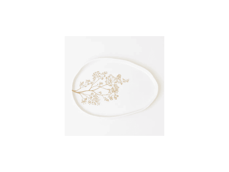 Plat de présentation "Golden Bird Tree"