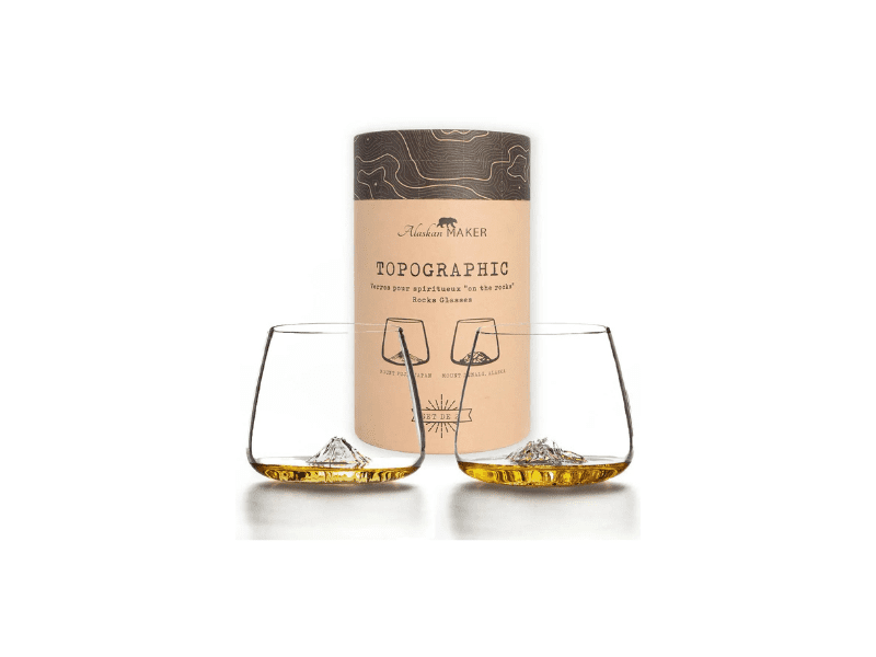 Set de 2 verres à whisky "Fuji & Denali"