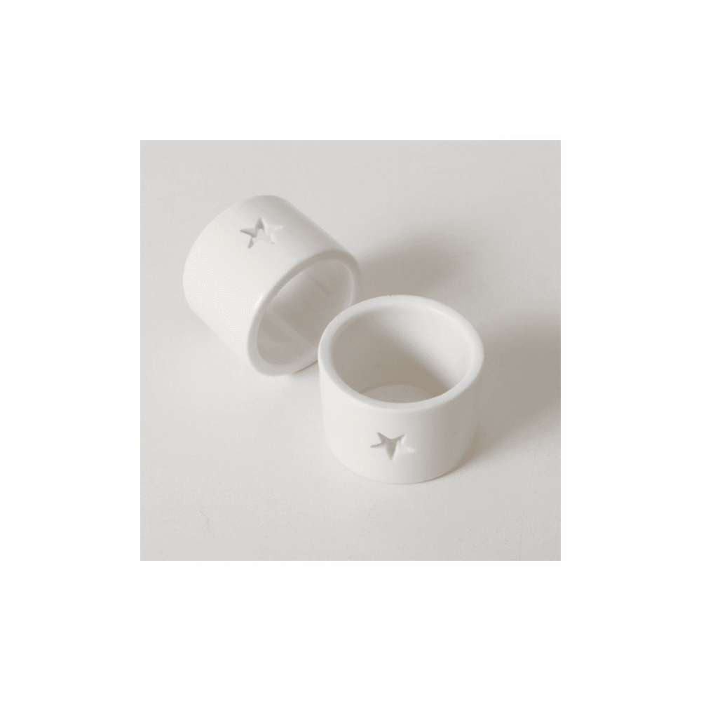 Set de 2 ronds de serviette "Lara"