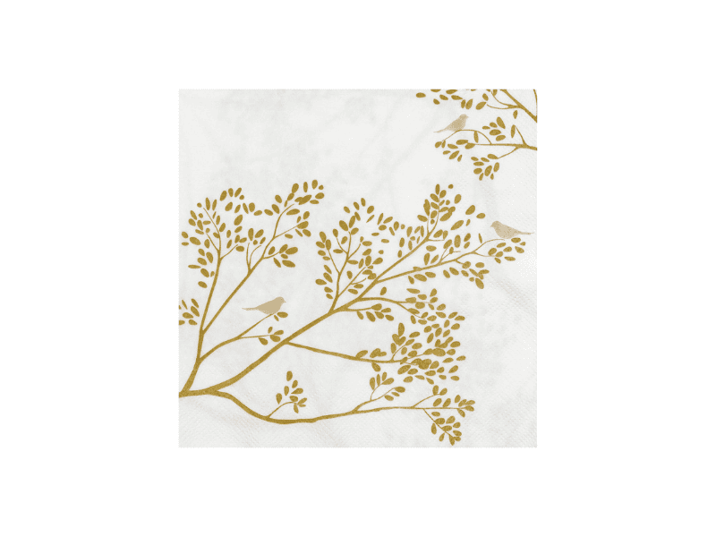 Serviette en papier "Gold Bird"