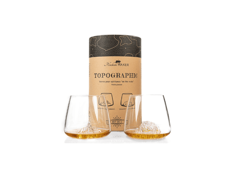 Set de 2 verres à whisky "Mont Zugspitze & Watzmann"