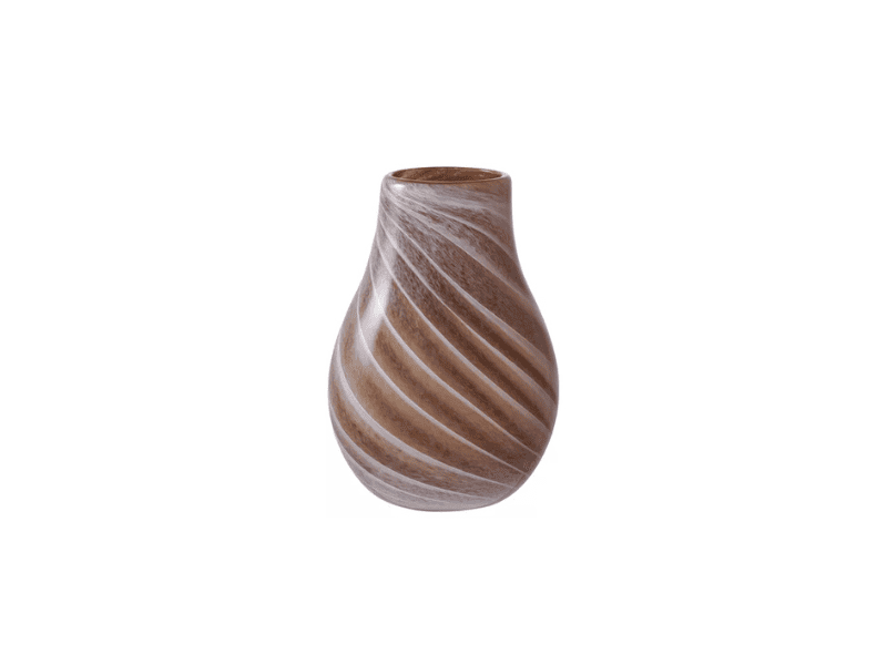 Vase en verre marron #1