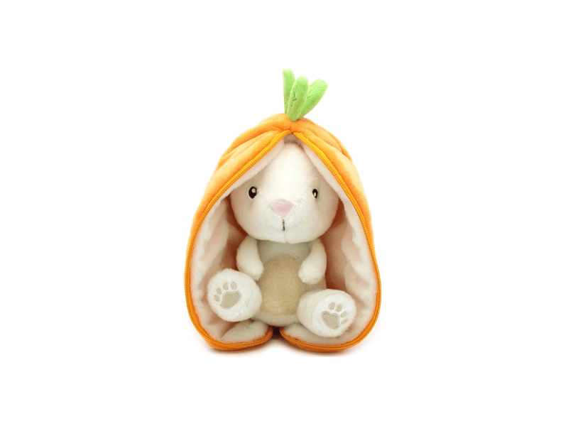 Peluche 2 en 1 réversible "Gadget le Lapin Carotte"