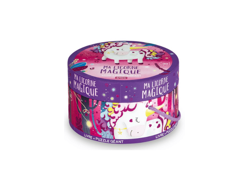 Puzzle Round Boxes "Ma Licorne Magique"