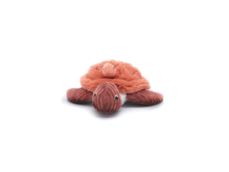 Peluche Tortue "Sauvenou" maman et son bébé - Corail