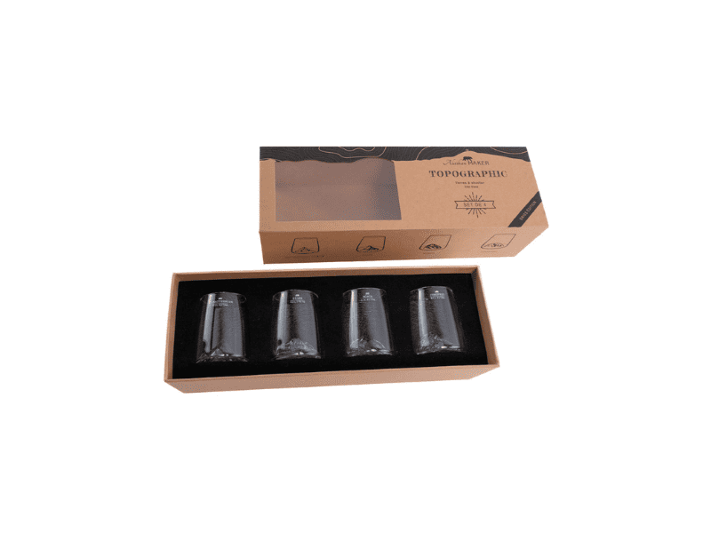 Coffret de 4 Shooters Topographic "Swiss Edition"