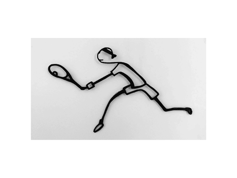 Figurine "Le tennisman"