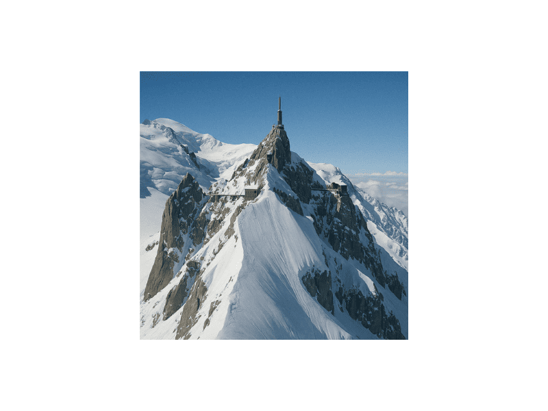 Verre design topographique "Aiguille du Midi" – Image 3