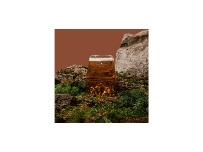 Verre design topographique "Aiguille du Midi" – Image 2