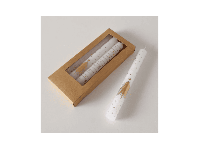 Paquet de 4 chandelles de Noël "Livia"