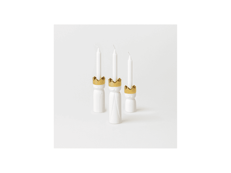 Set de 3 minis bougeoirs "Les Rois Mages"