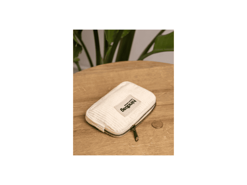 Porte-monnaie "Lili" - Velours Beige