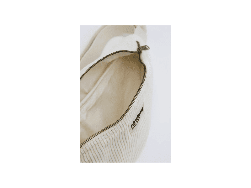 Sac banane "Olivia" - Velours Beige – Image 3