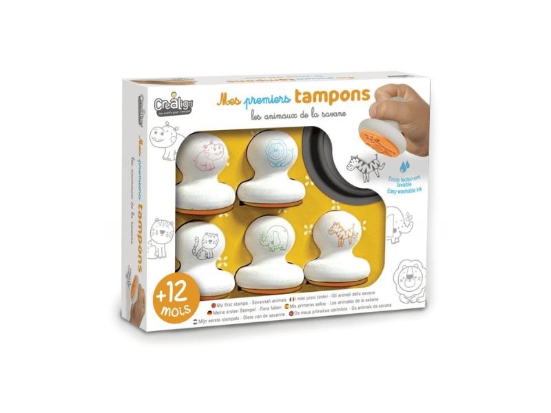 Mes premiers tampons "Animaux de la savane"