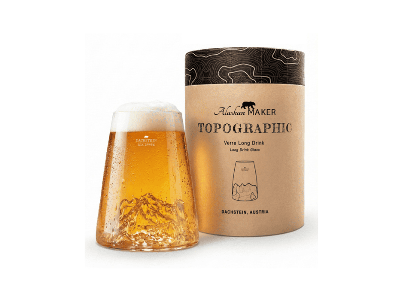 Verre design topographique "Dachstein"